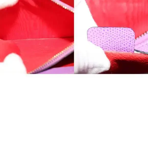 CELINE Shoulder Bag Leather Purple Gold - Picture 13 of 13